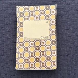 Yellow and brown euro size pillow cases by Dwell